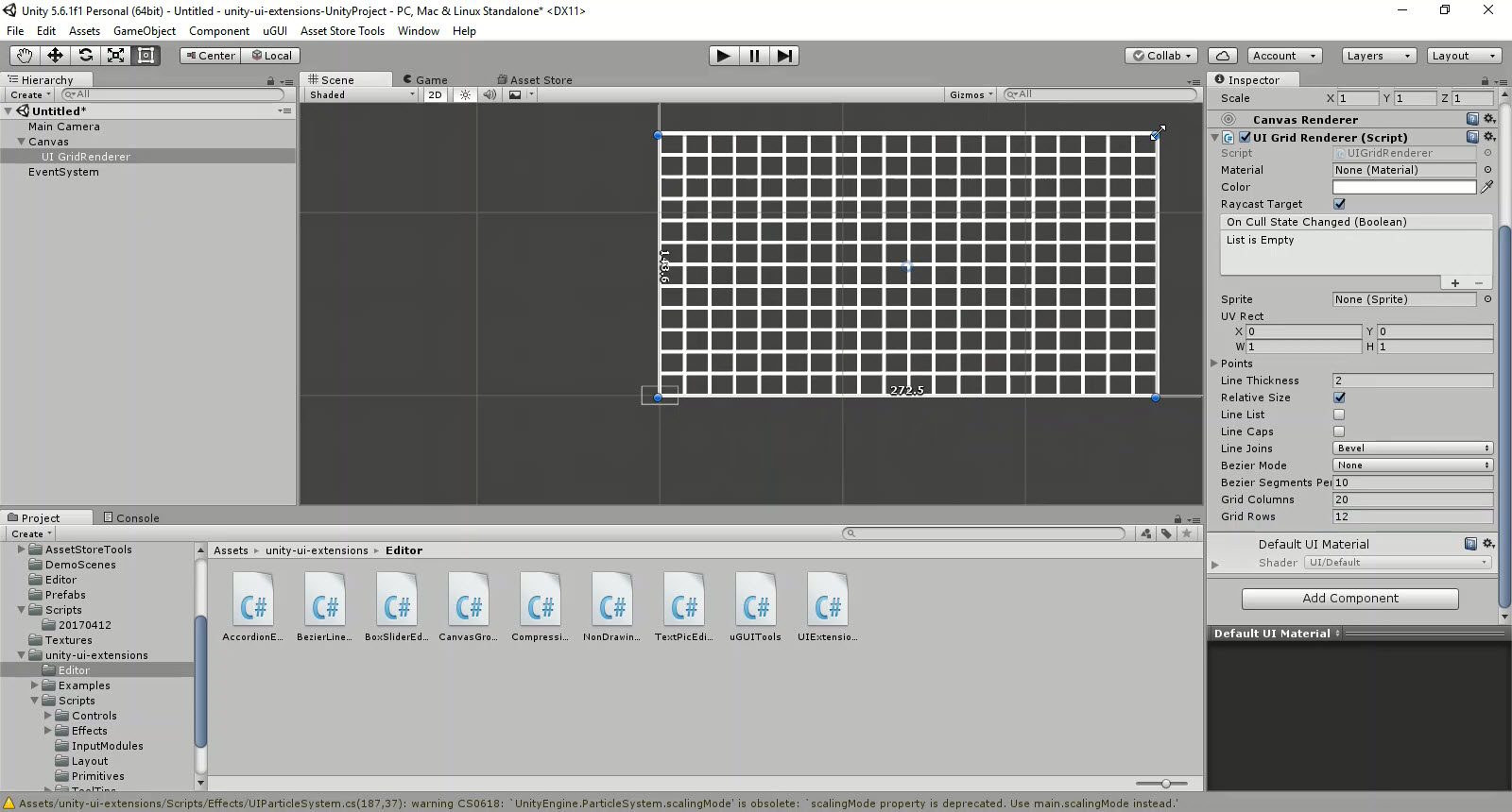 UI Grid Renderer preview