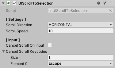 UI Scroll To Selection preview