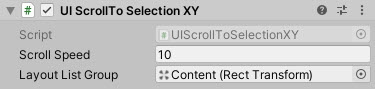 UI Scroll To Selection XY preview