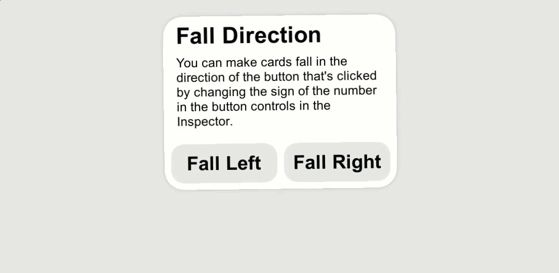 Card UI preview