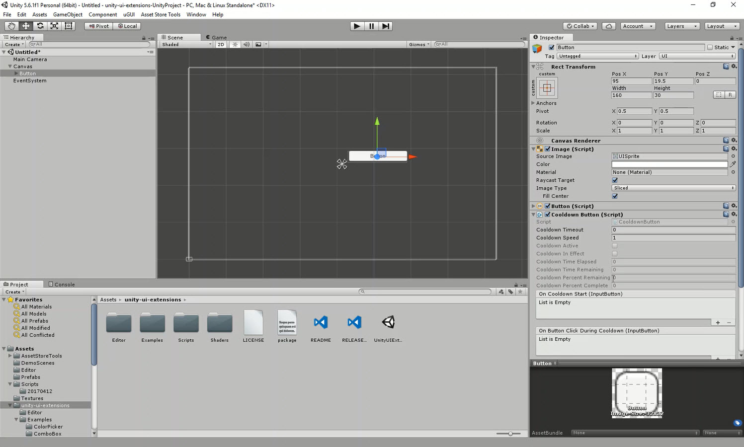 Cooldown Button preview