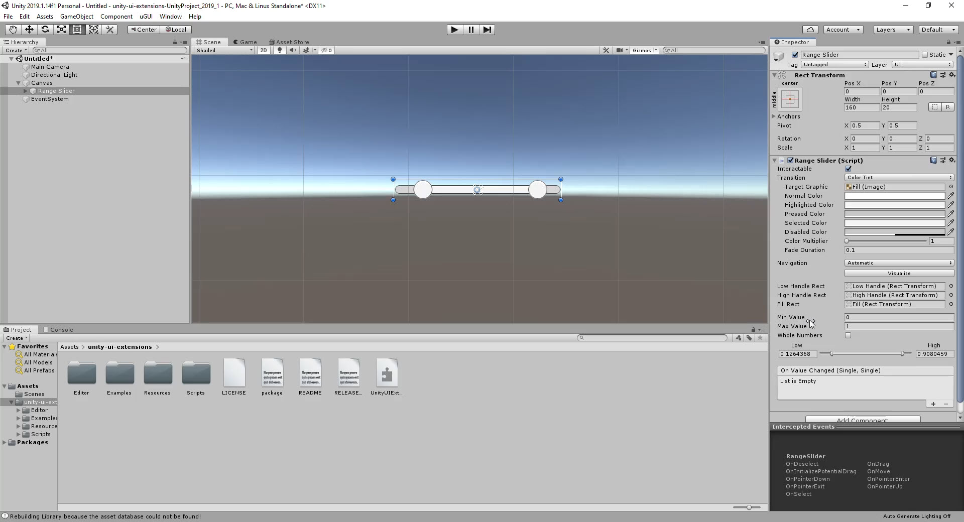 Range Slider preview