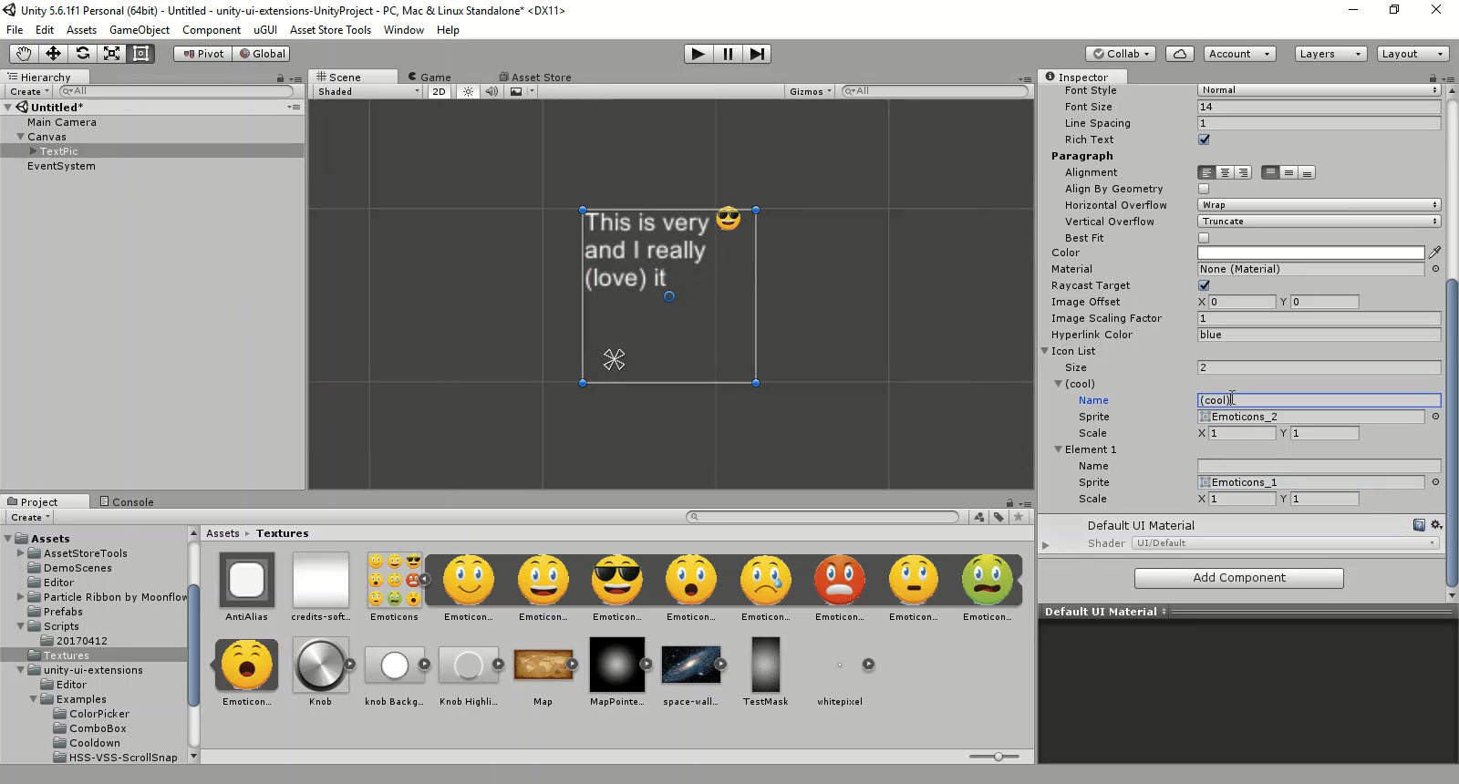 TextPic preview