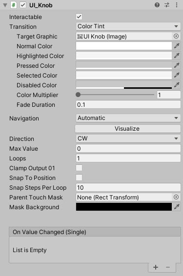 UI Knob preview