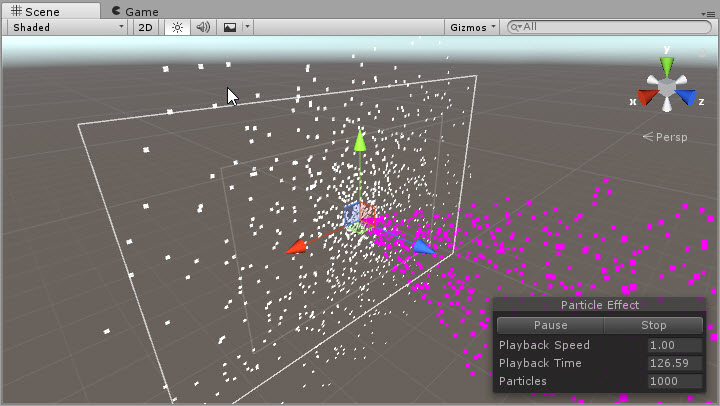 UI Particle System Example
