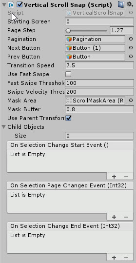 Vertical Scroll Snap preview