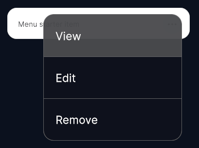 Dropdown Menu preview